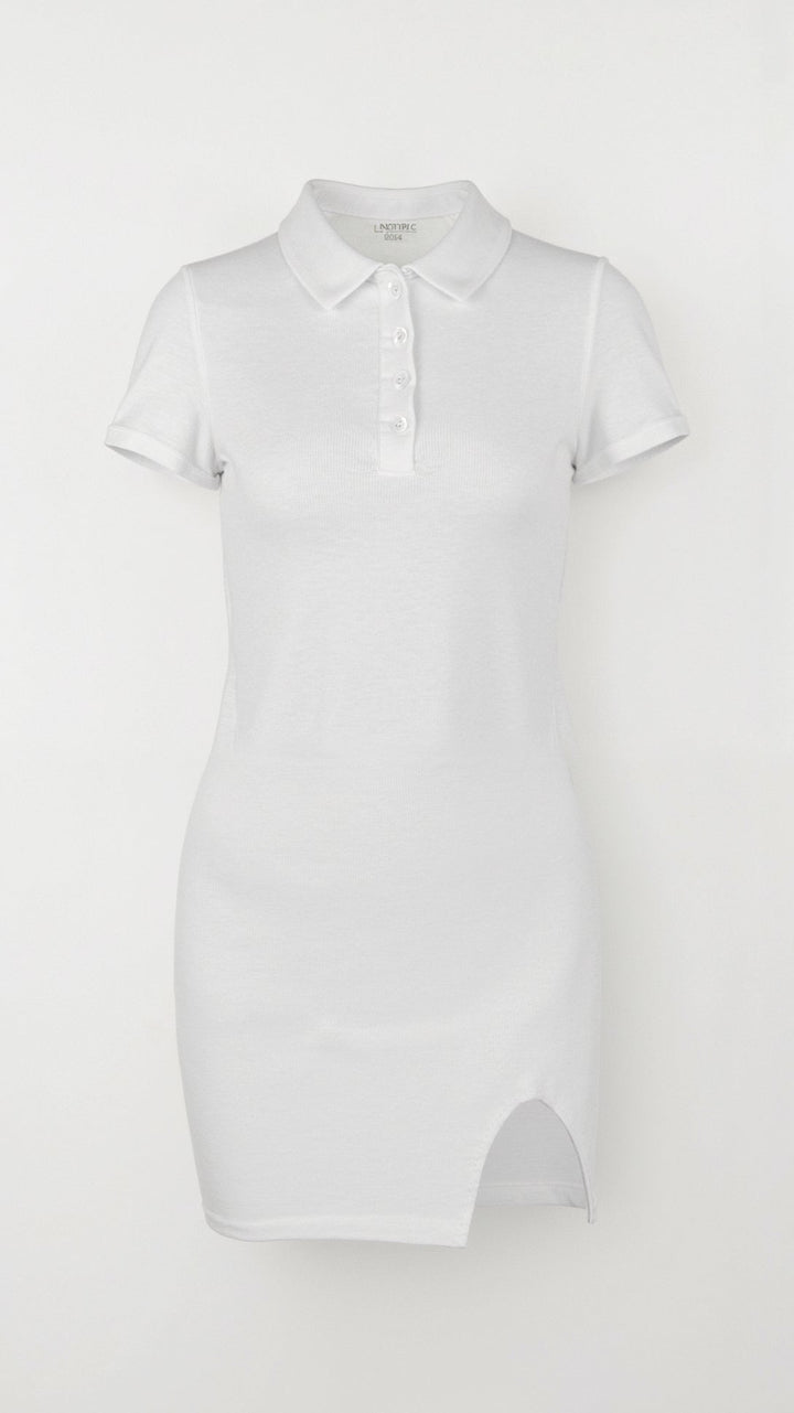 Lila Classic Collar Bodycon Mini Dress
