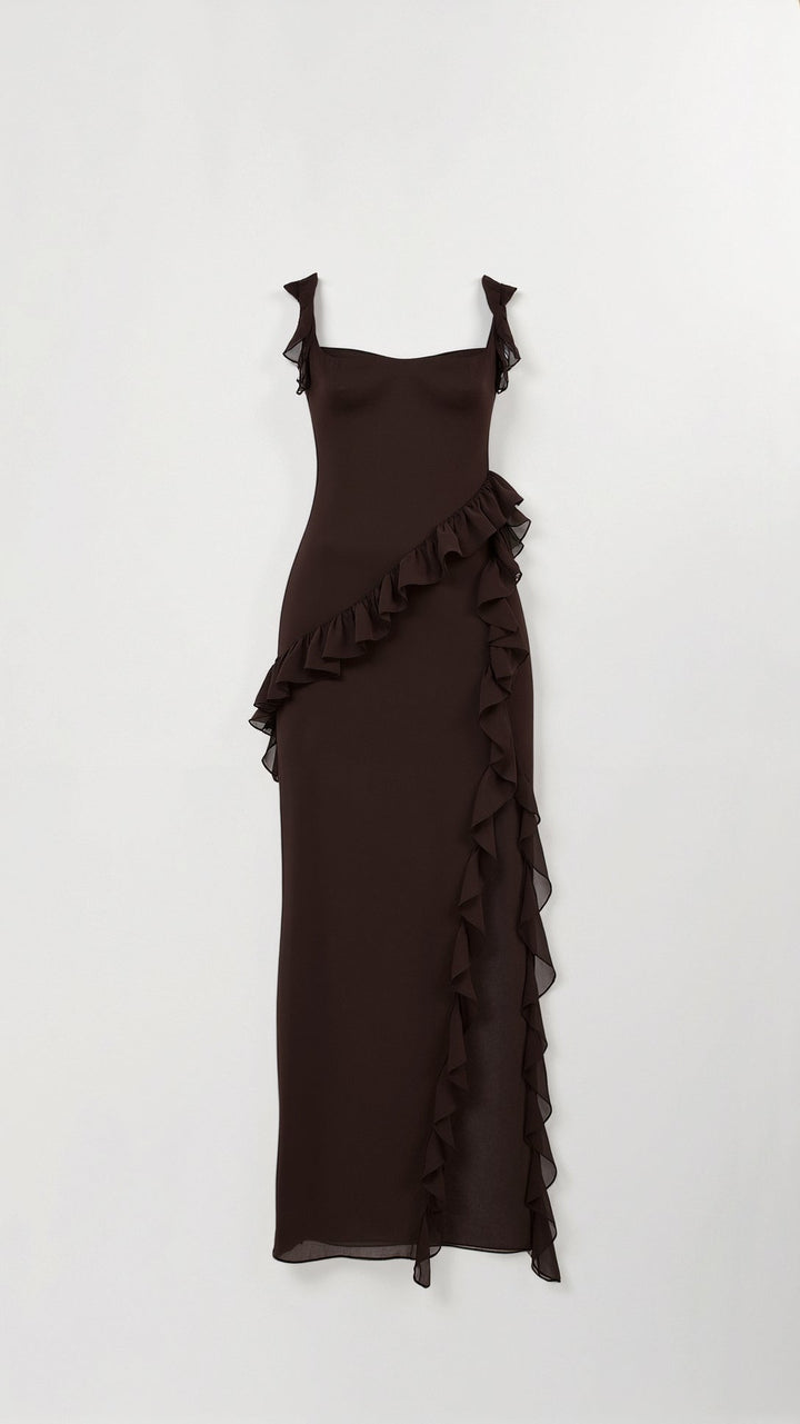 Amelia Elegant Ruffled Maxi Dress