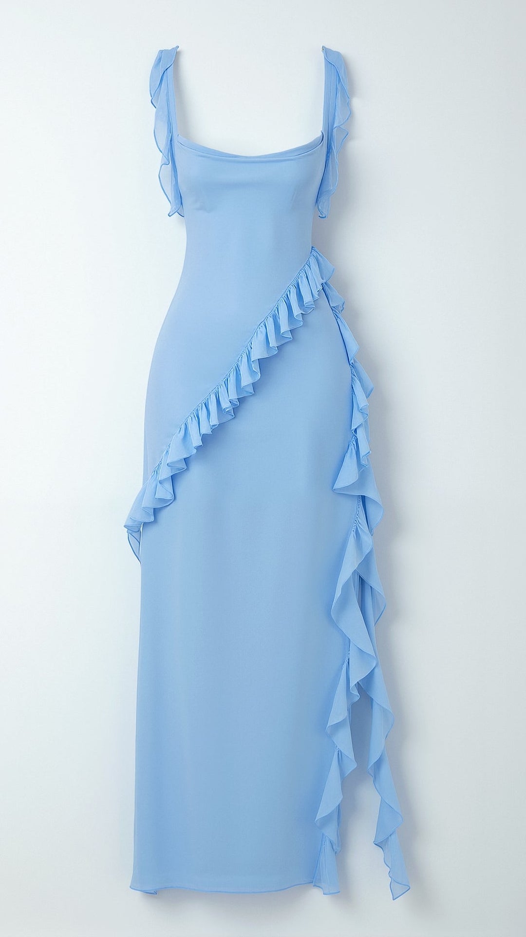 Amelia Elegant Ruffled Maxi Dress