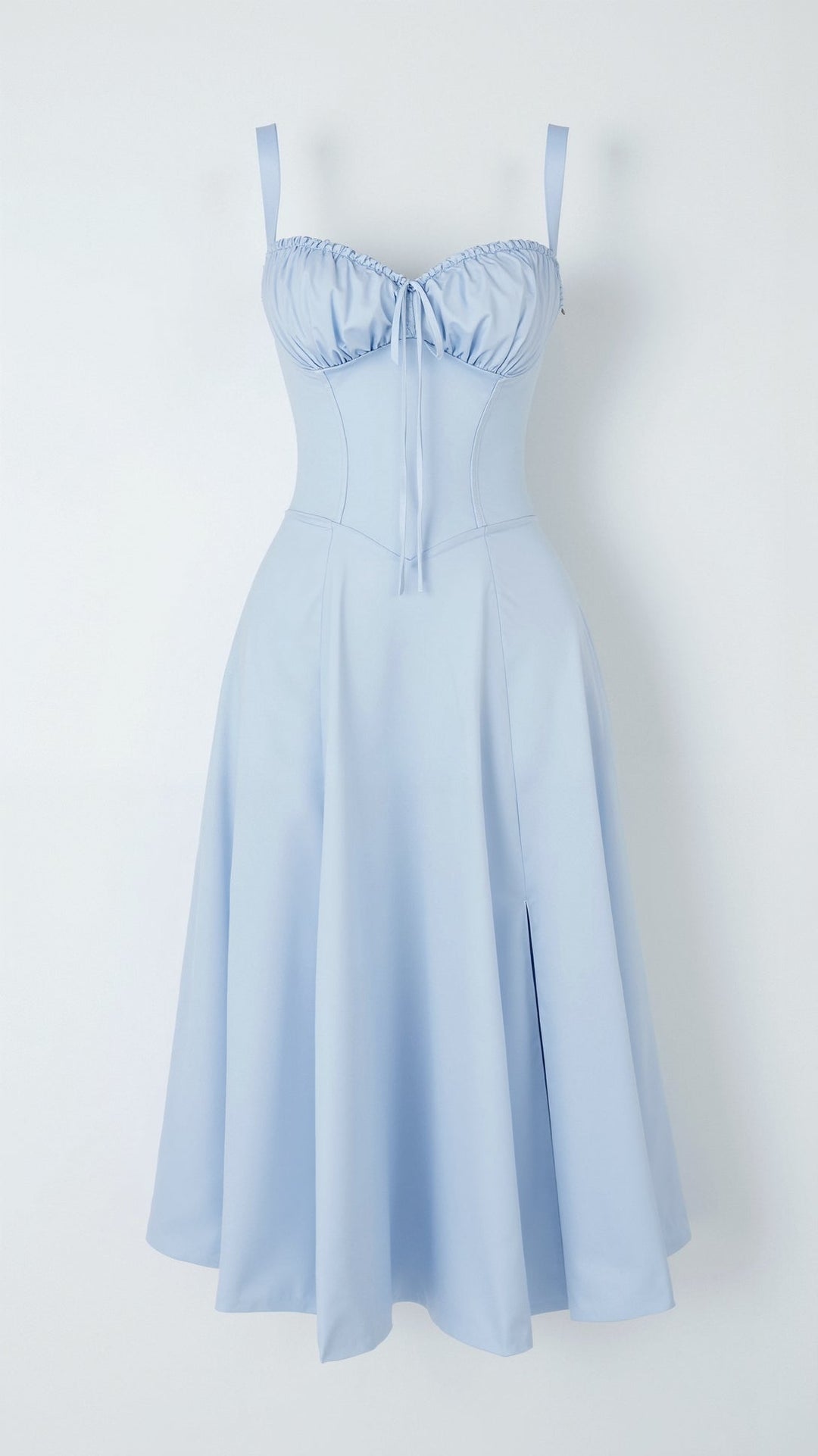 Lila Elegant Sweetheart Midi Dress