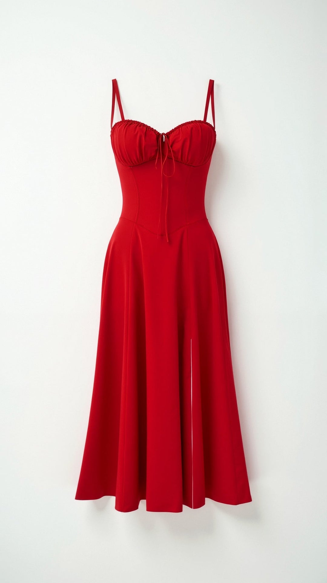 Lila Elegant Sweetheart Midi Dress