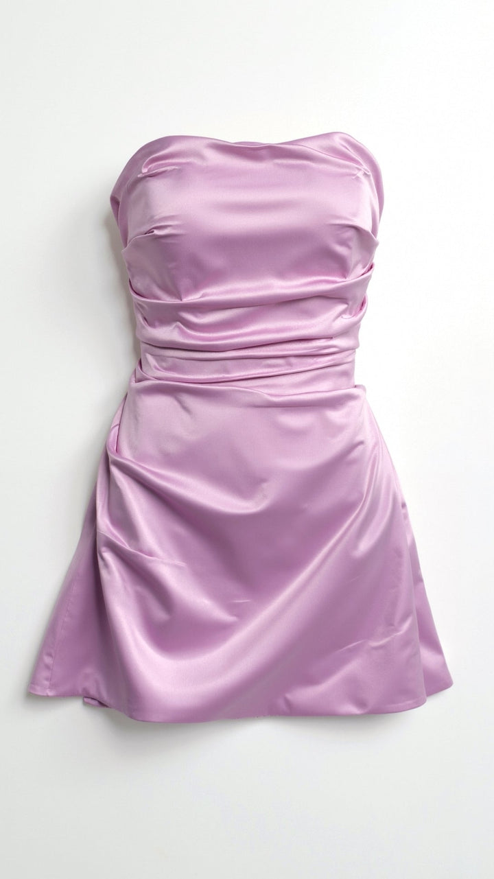 Lila Strapless Flared Mini Dress