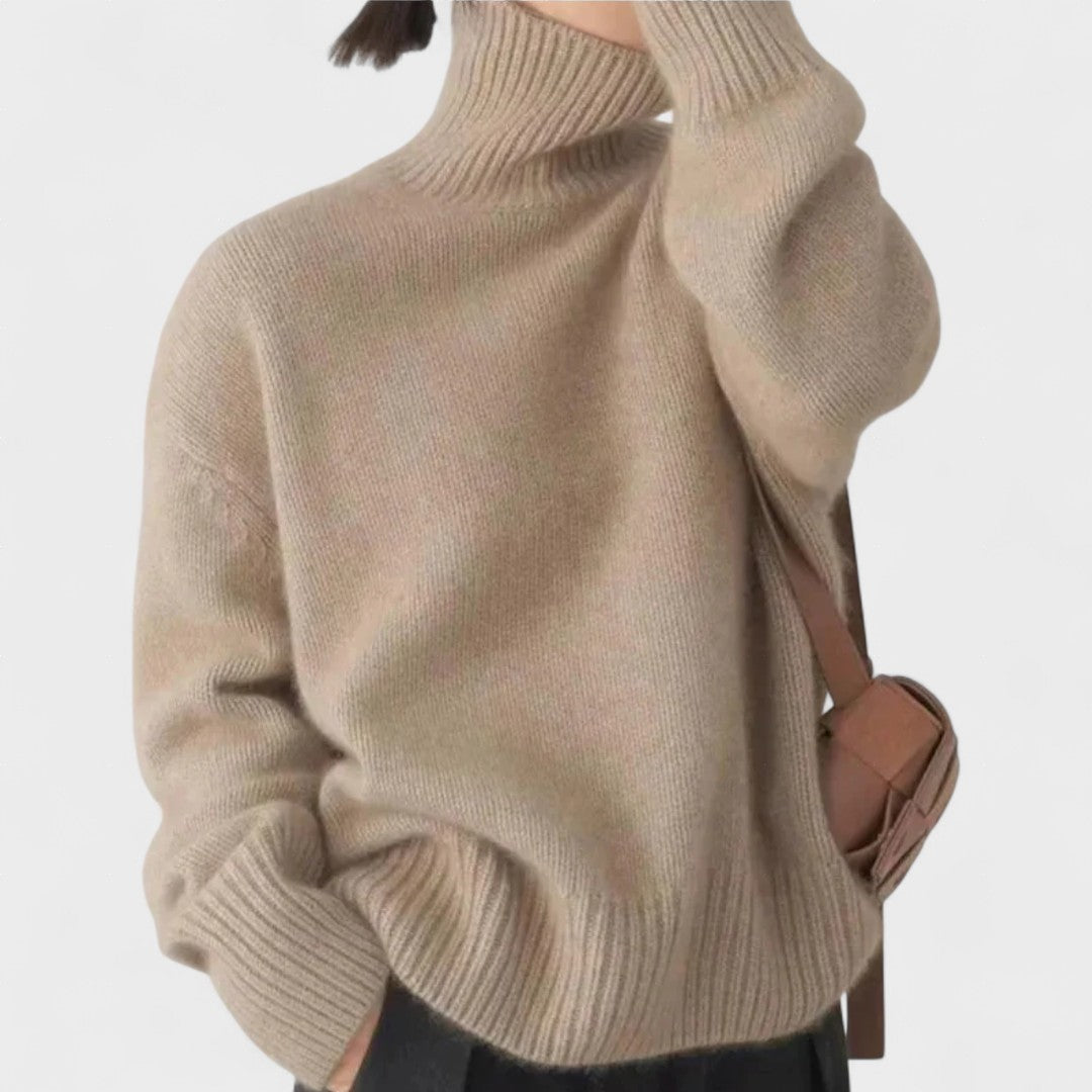 Isabella | High Collar Cashmere Jumper