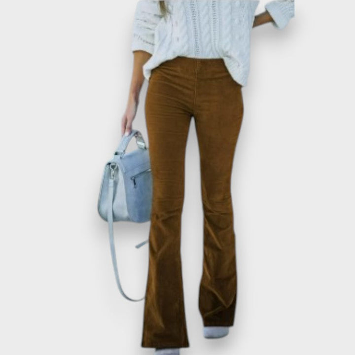 Chloe I Cord Trousers with Flared Leg