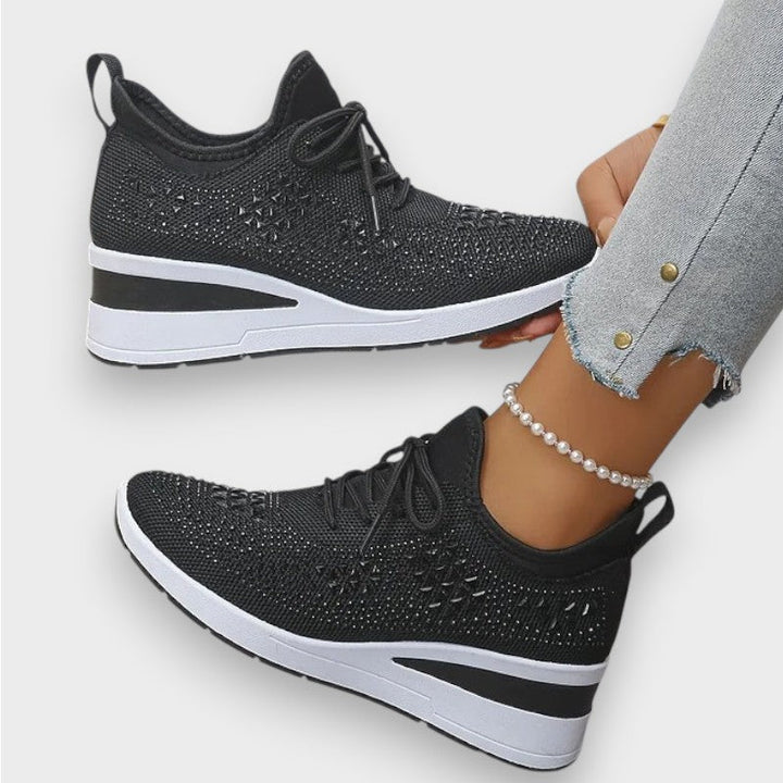 Giselle | Orthopaedic Sneakers with Sparkling Rhinestones