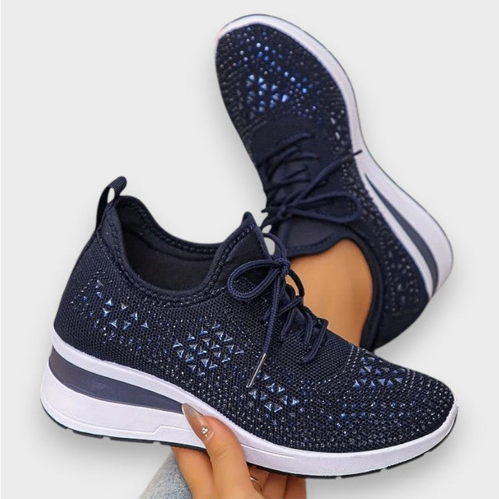 Giselle | Orthopaedic Sneakers with Sparkling Rhinestones