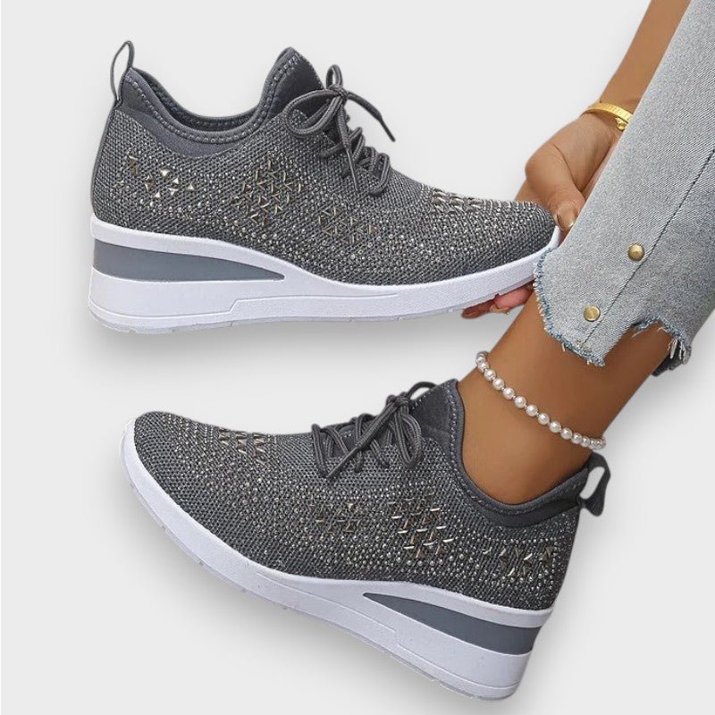 Giselle | Orthopaedic Sneakers with Sparkling Rhinestones