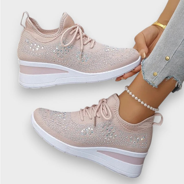 Giselle | Orthopaedic Sneakers with Sparkling Rhinestones