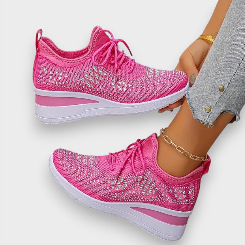 Giselle | Orthopaedic Sneakers with Sparkling Rhinestones