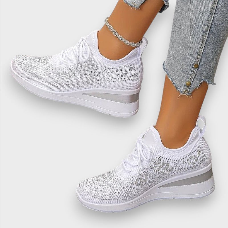 Giselle | Orthopaedic Sneakers with Sparkling Rhinestones