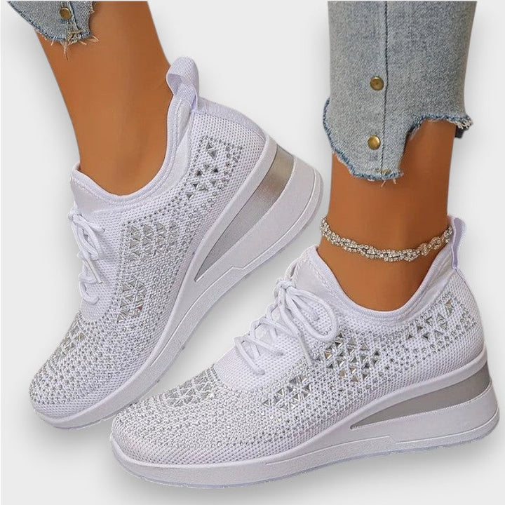Giselle | Orthopaedic Sneakers with Sparkling Rhinestones