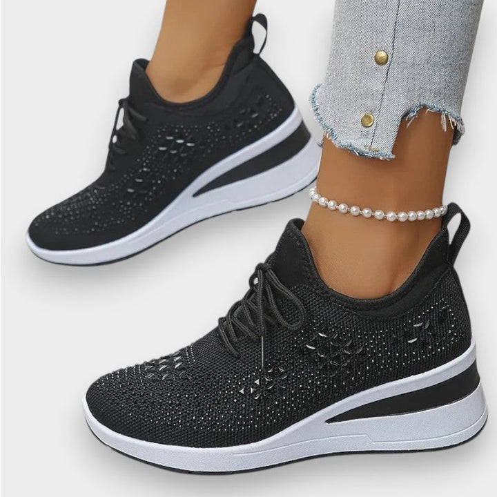 Giselle | Orthopaedic Sneakers with Sparkling Rhinestones