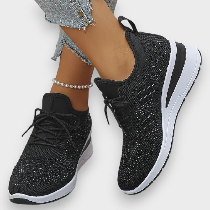 Giselle | Orthopaedic Sneakers with Sparkling Rhinestones