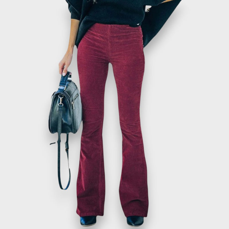 Chloe I Cord Trousers with Flared Leg