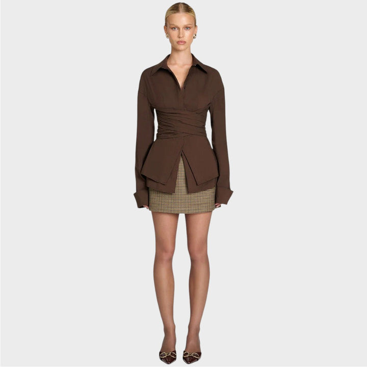 Freya | Tailored Wrap Shirt