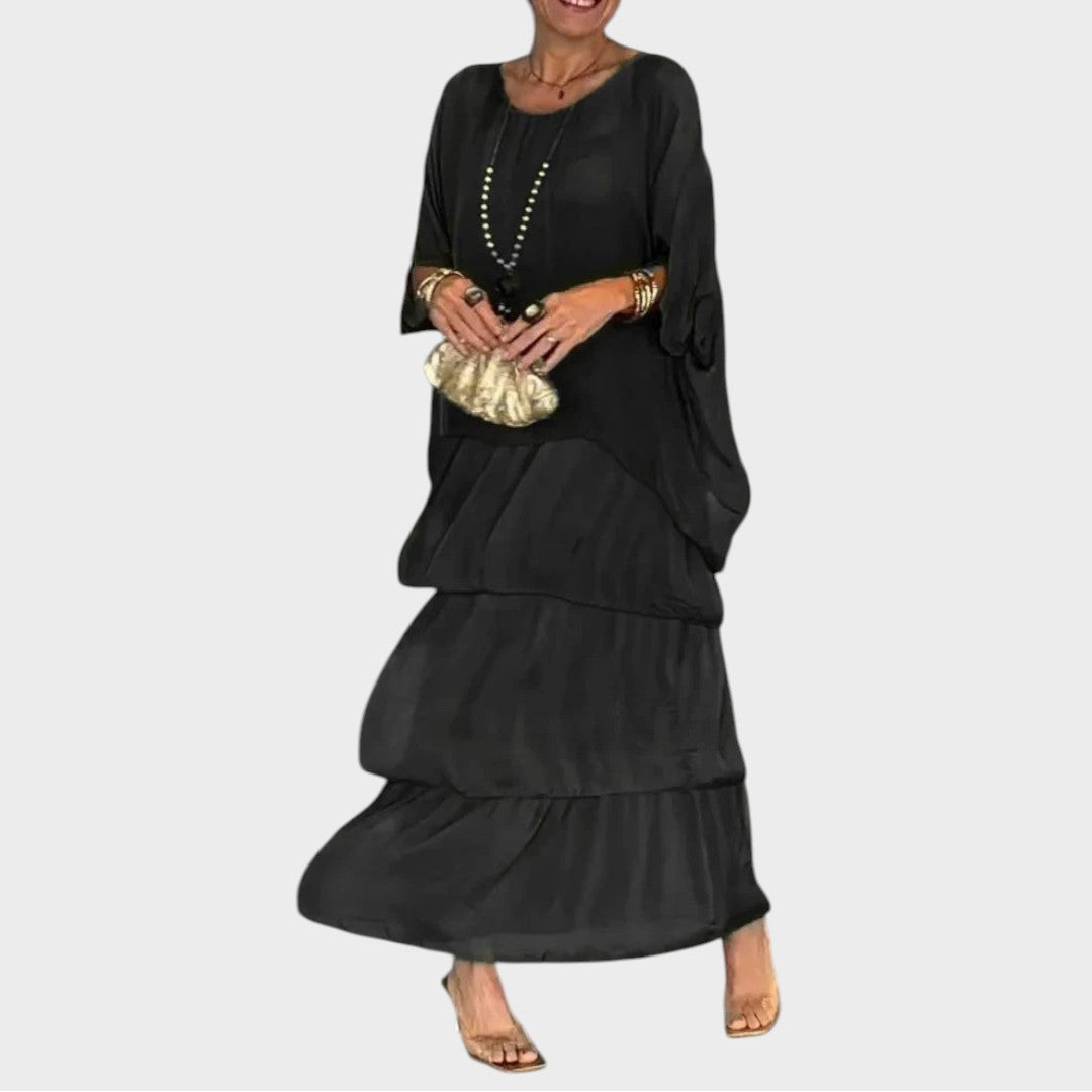 Nora | Elegant Chiffon Dress in Boho Style for Everyday Wear