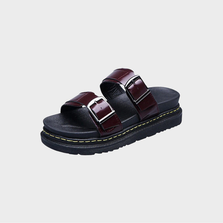 Paige | Comfortable Summer Platform Sandals with Buckle Closure