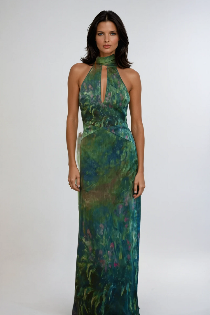 Monet Inspired Party Maxi Dress