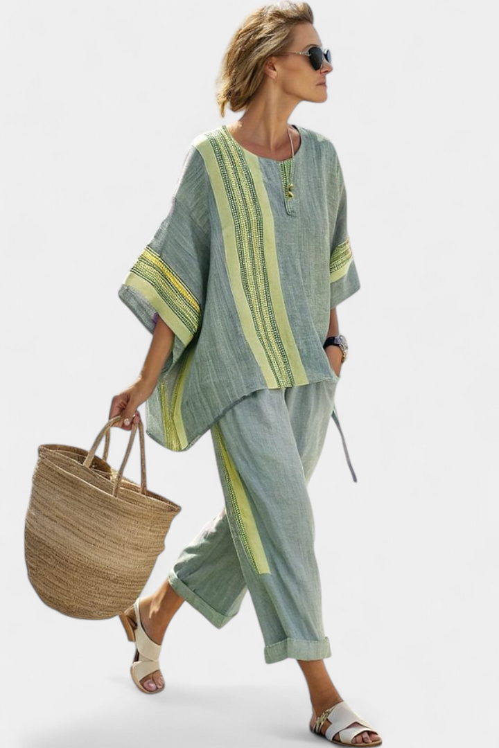 Lorena - Boho Set in Linen and Bamboo