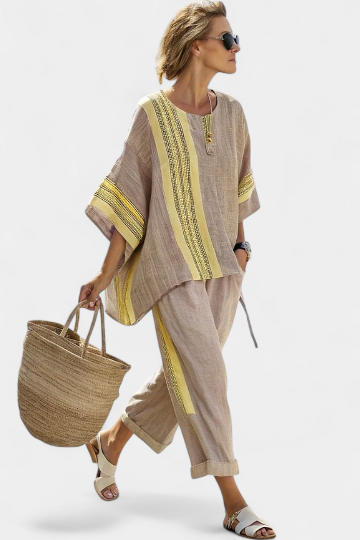 Lorena - Boho Set in Linen and Bamboo