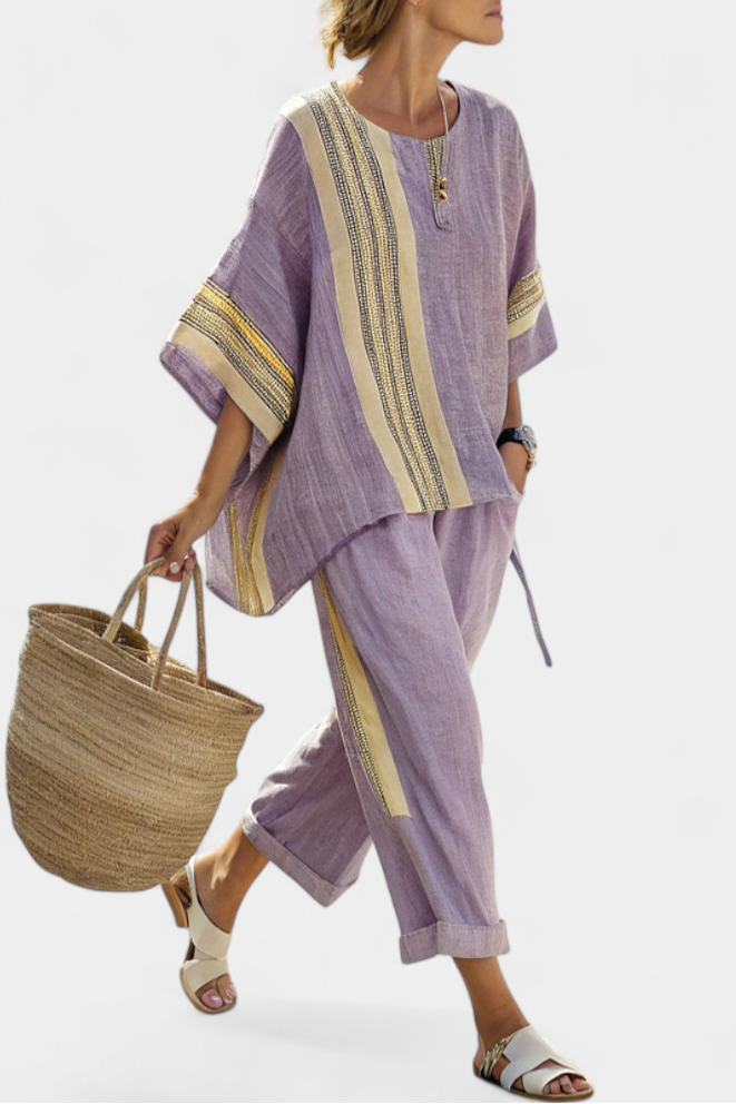Lorena - Boho Set in Linen and Bamboo