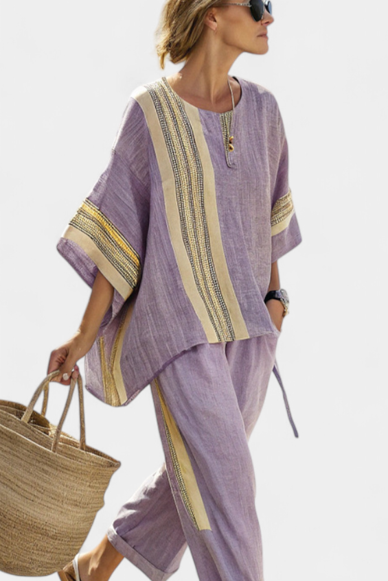 Lorena - Boho Set in Linen and Bamboo