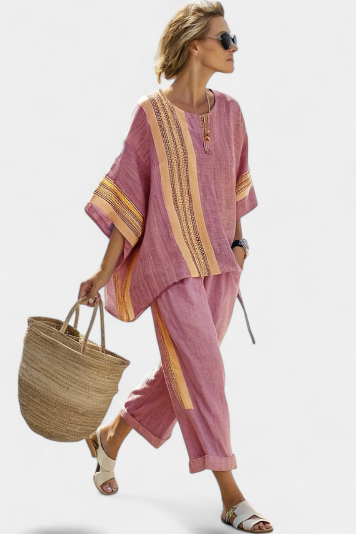 Lorena - Boho Set in Linen and Bamboo