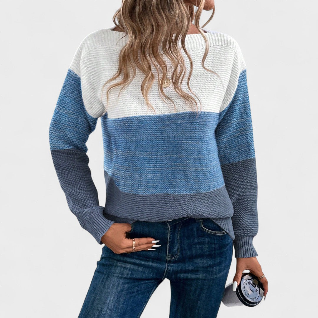 Camille | Colour Block Knit Jumper