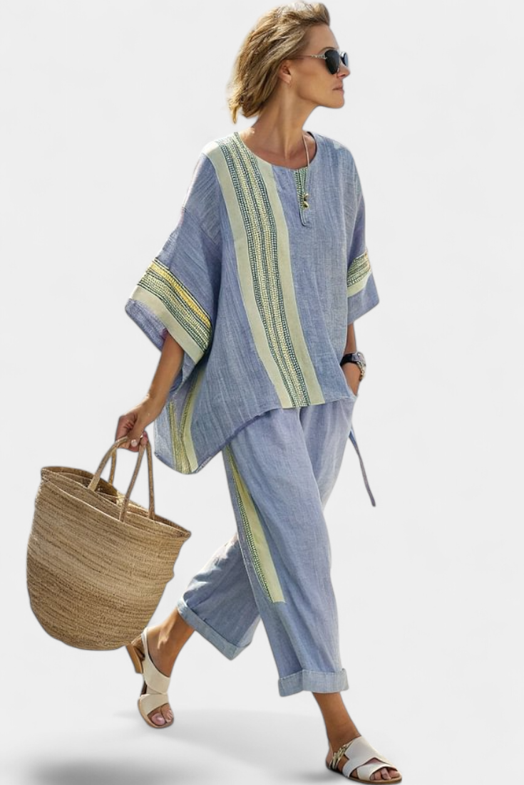 Lorena - Boho Set in Linen and Bamboo