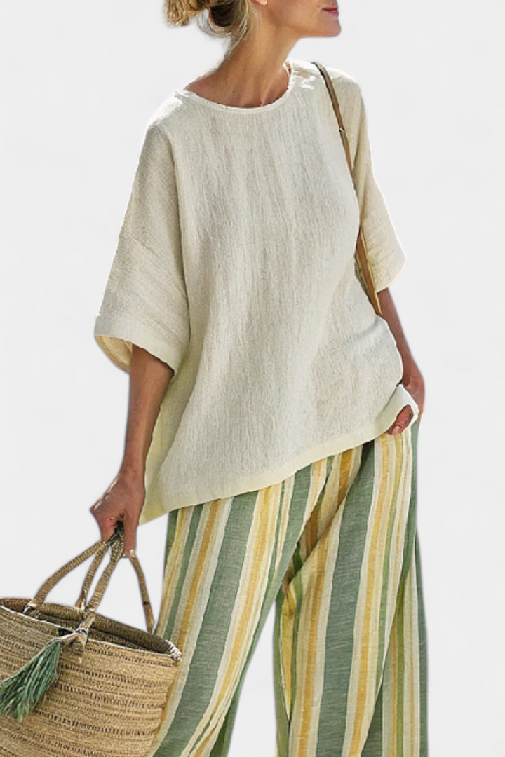 Olivia - Bamboo Linen Set in Olive Colour