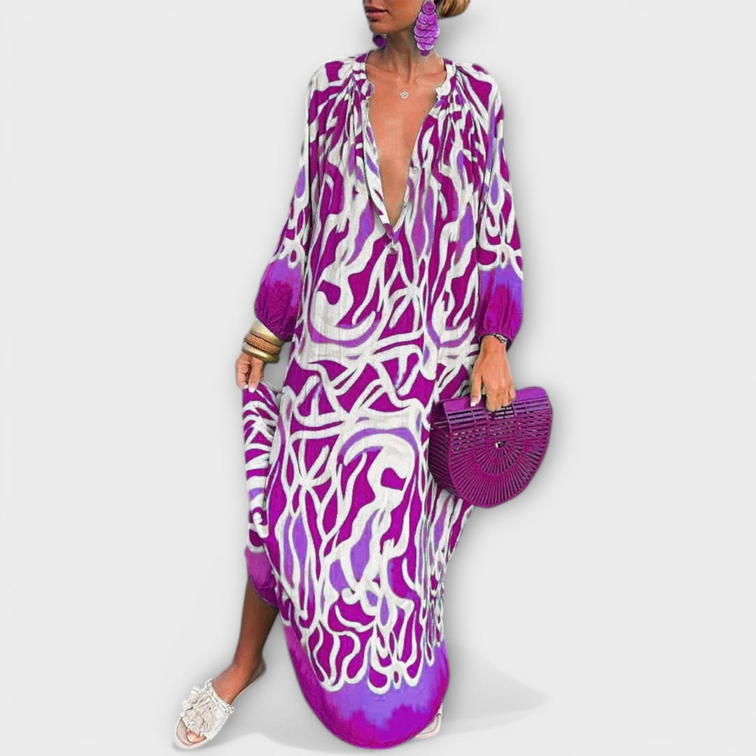 Alice - Bohemian Long Sleeve Maxi Dress