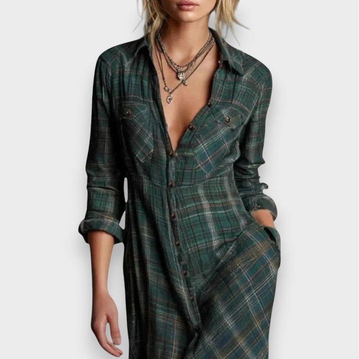 Sarah | Casual Check Dress