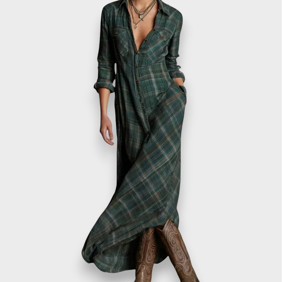 Sarah | Casual Check Dress