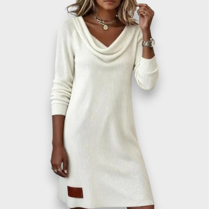 Livia | Straight Dress with Long Sleeves