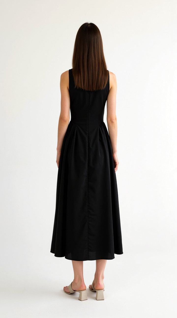 Alexandra Breezy Linen Cutout Dress
