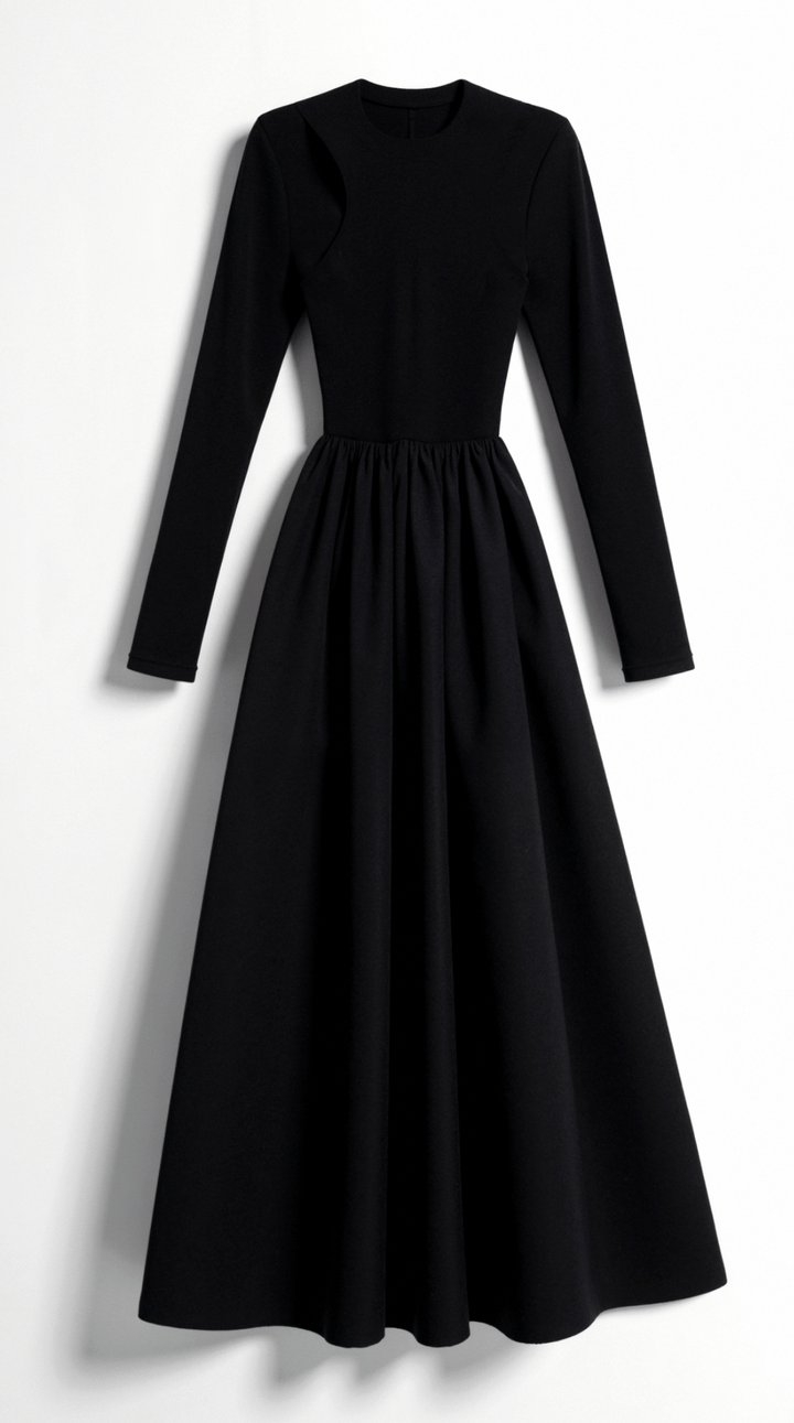 Charlotte Elegant Long Sleeve Maxi Dress