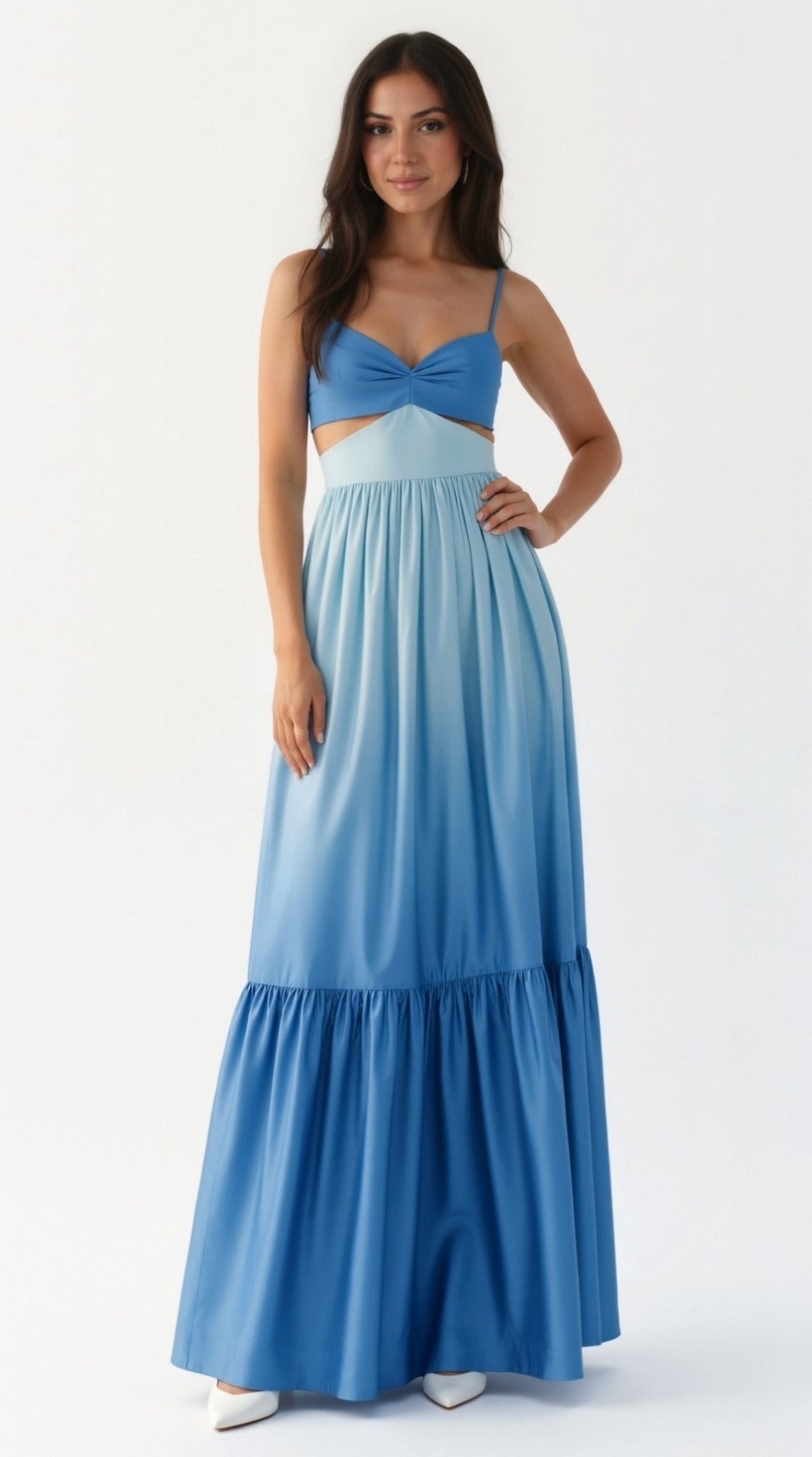 cut out maxi dress uk Fitted Cut Out Maxi Dress with Side Slit I Prom & Evening Dresses UME London