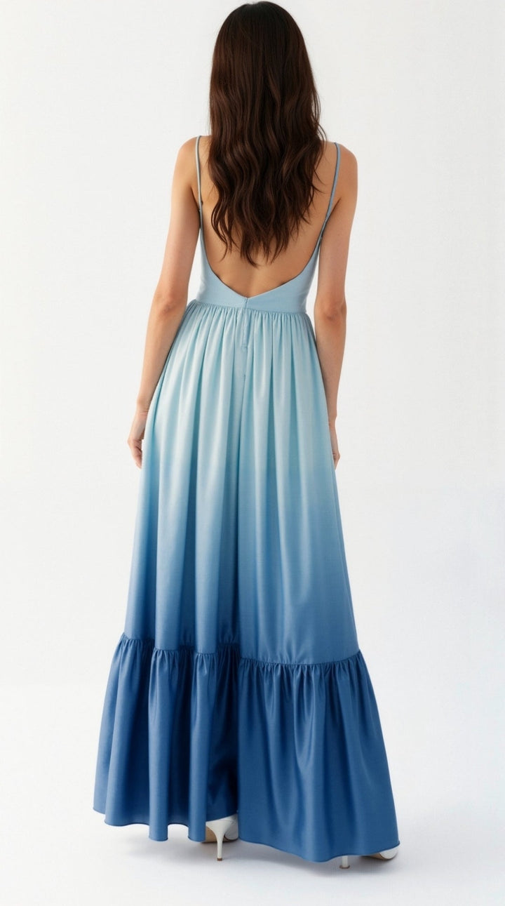 Samantha Halter Cutout Maxi Dress