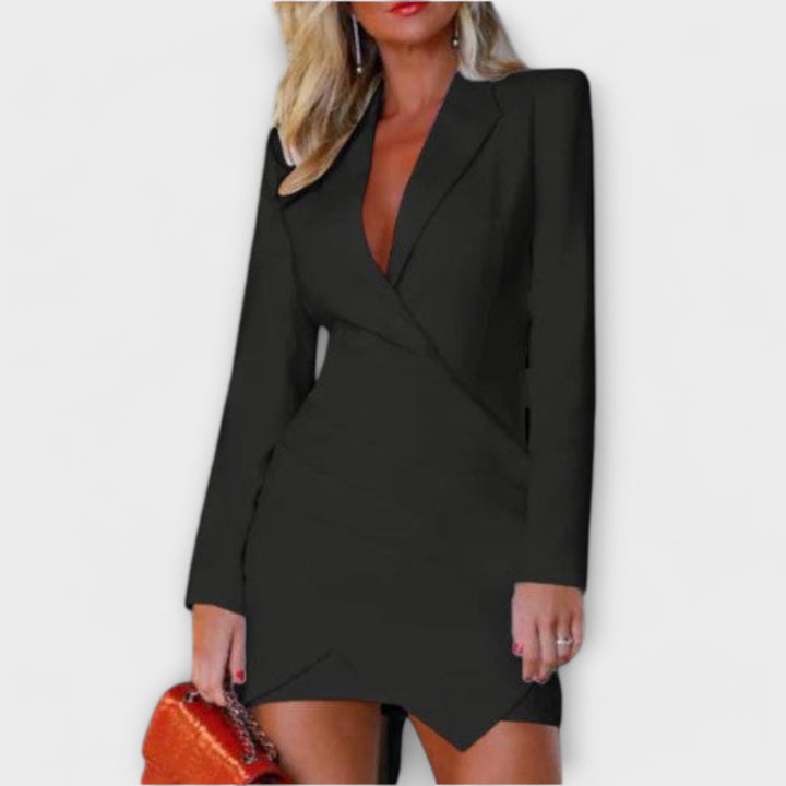Long-Sleeved Blazer Dress for Women