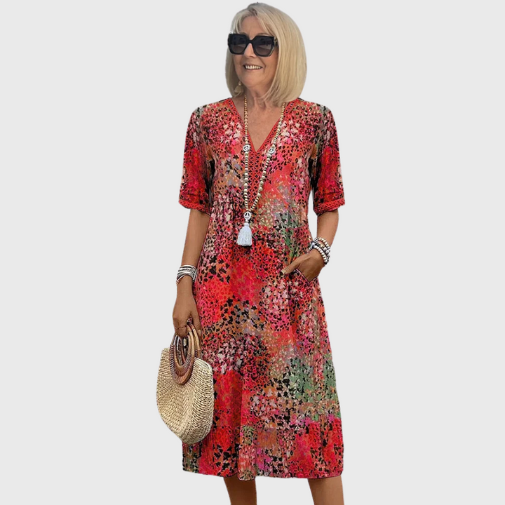 Colette | Vibrant Midi Dress