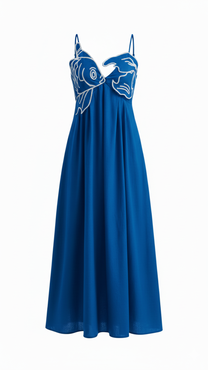 Sophia Embroidered Maxi Dress