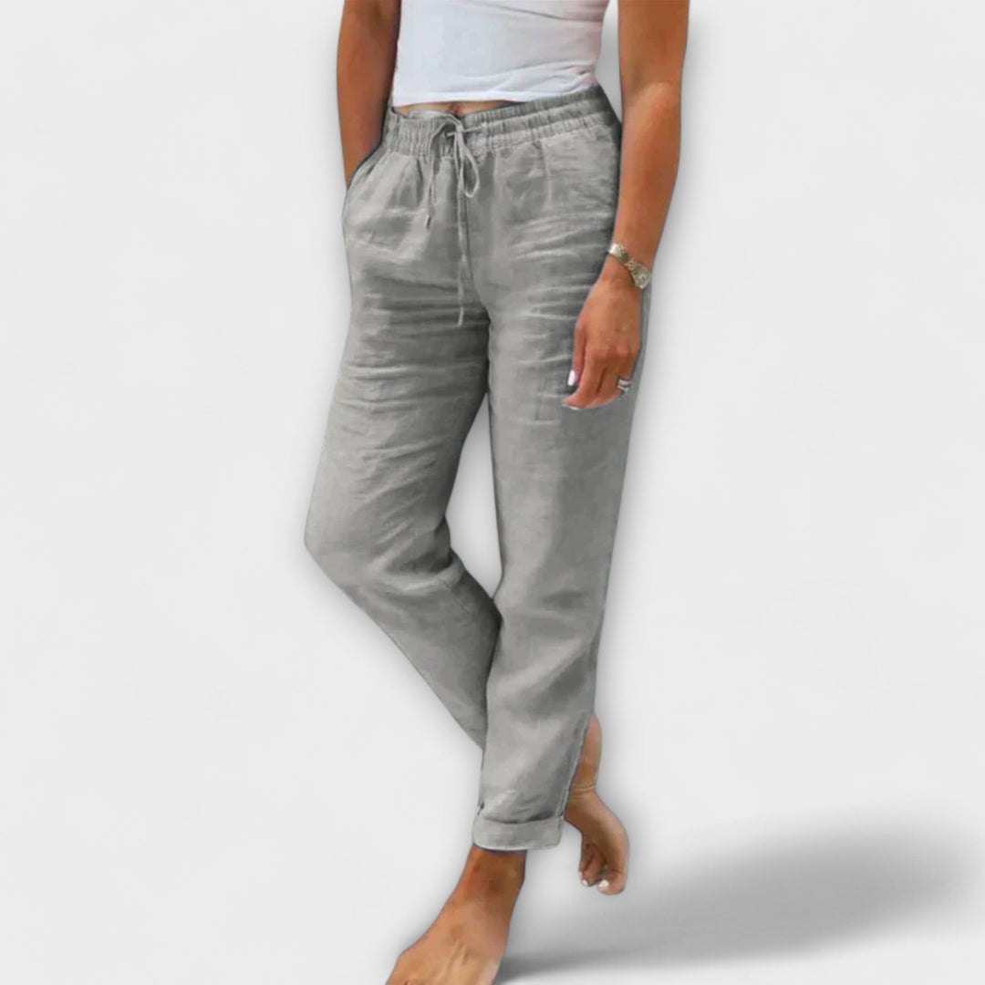 Stacy – Lightweight Linen Trousers