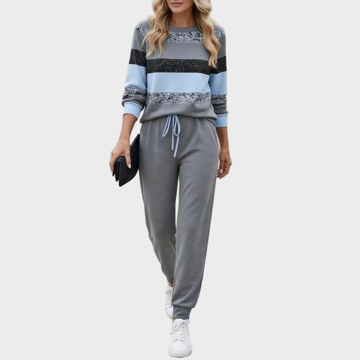 Zofie - Striped Tracksuit Set