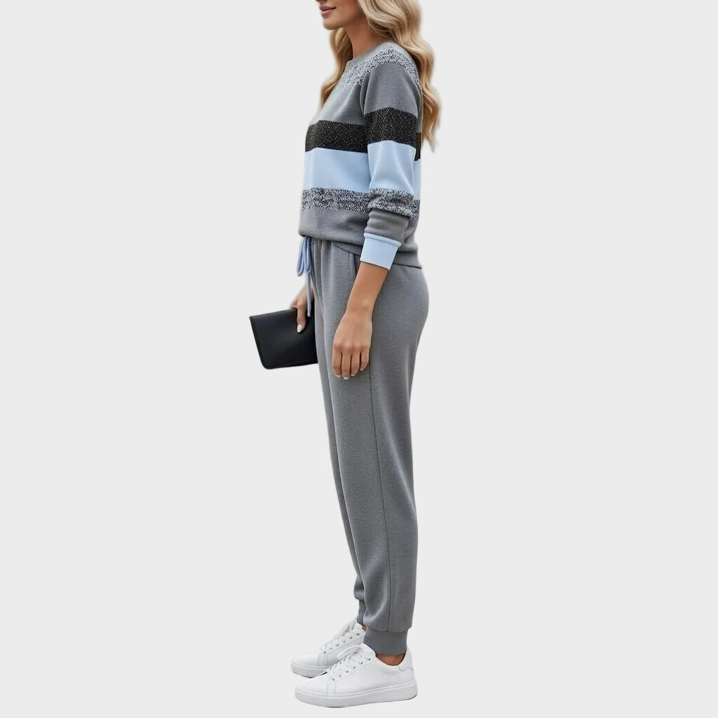 Zofie - Striped Tracksuit Set