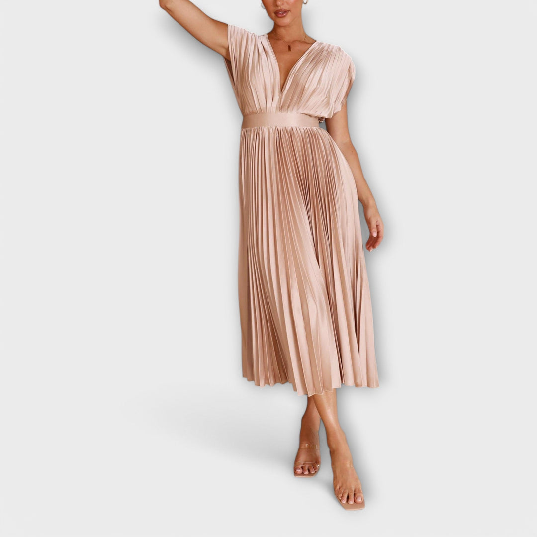 Maria - Stylish Pleated Dress