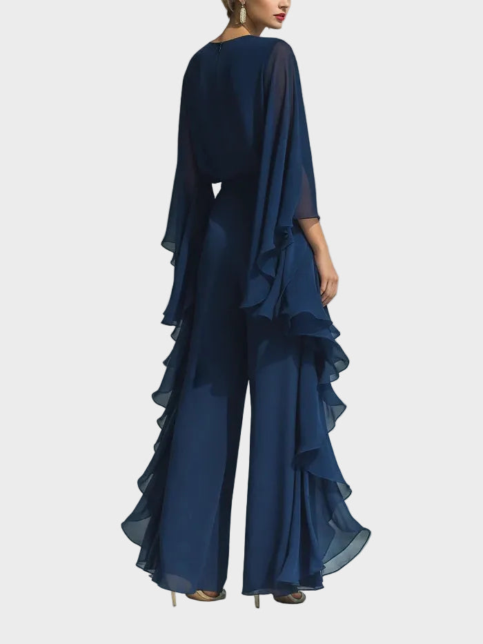 Aurora - Elegant Chiffon Ruffle Set