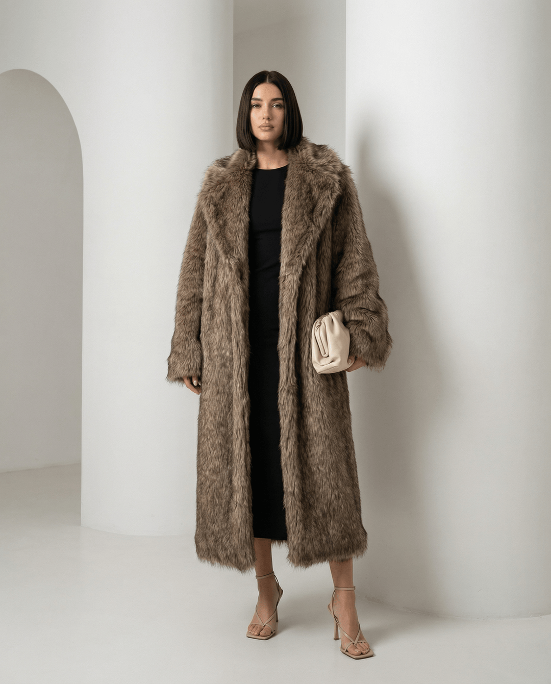 Eden Longline Faux-Fur Coat