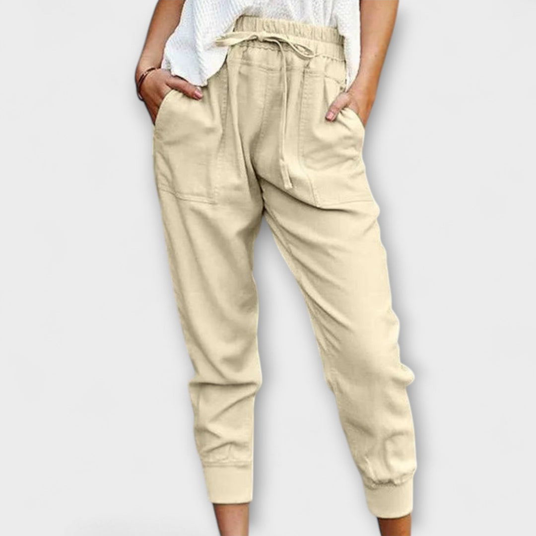 Blaire – Linen Trousers with Cotton Blend