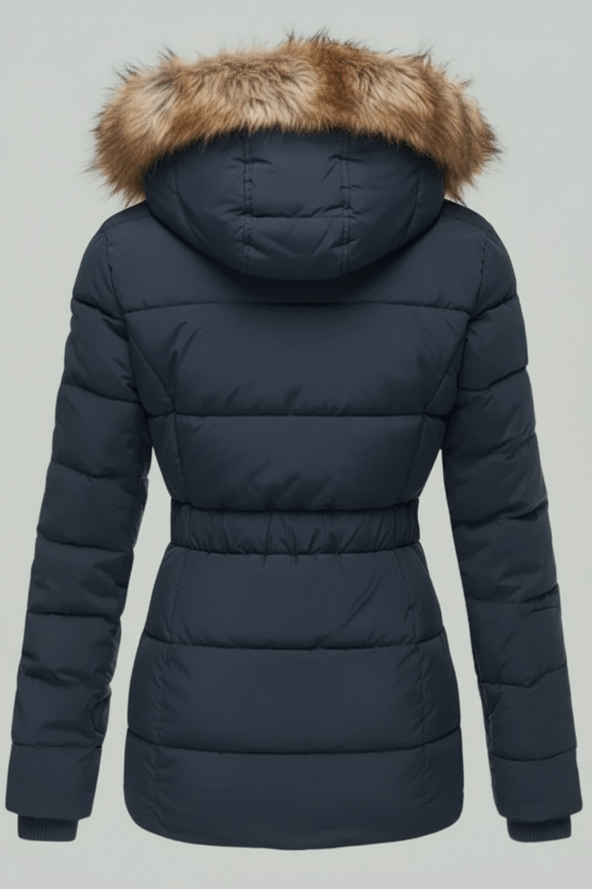 Colleen – Women’s Down Puffer Jacket with Faux Fur Hood