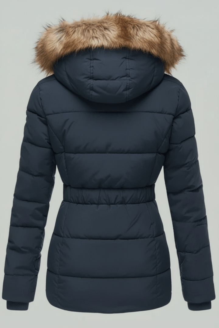 Colleen – Women’s Down Puffer Jacket with Faux Fur Hood